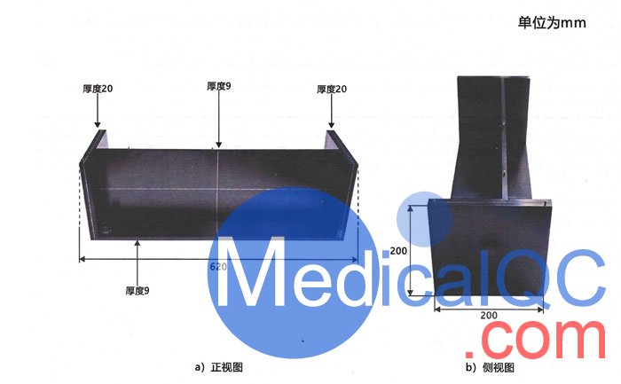 WEK-CTSIM校验模体,WEK-CTSIM激光校准模体,激光灯QA模体结构示意图